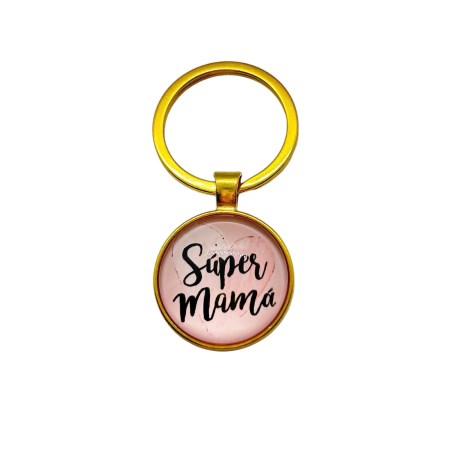 keychain goldpalted supermama